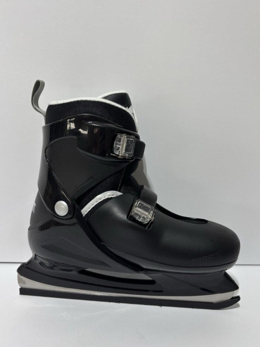 Lake Placid Big Kids’ Nitro Adjustable Skates Black, Boys’ Size (4-7M)